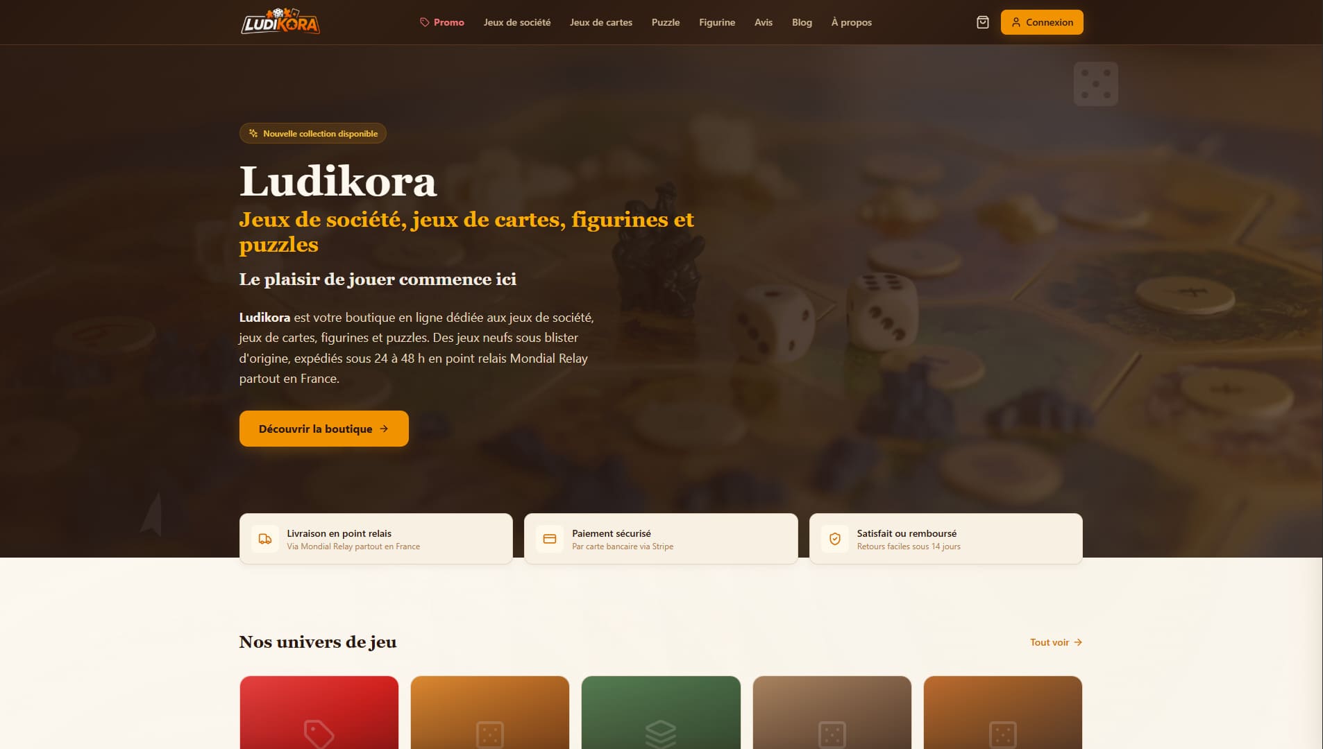 Site Ludikora — créé par Quicklify